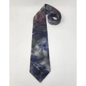 Vintage OSCAR DE LA RENTA Studio Men's Necktie Multicolor Floral Made in USA